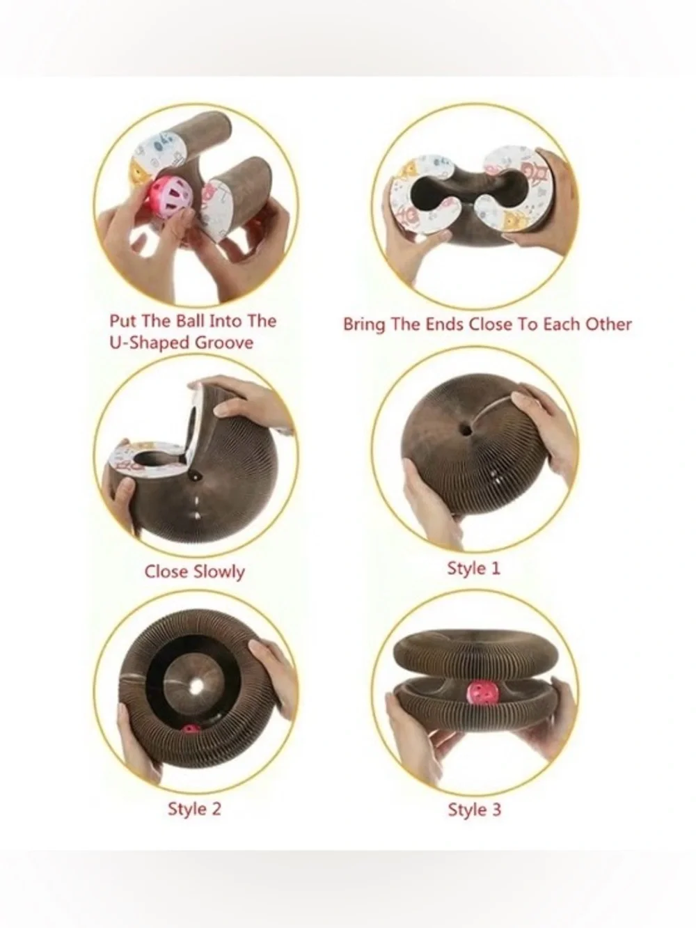 Cat Toy Interactive Ball Track
